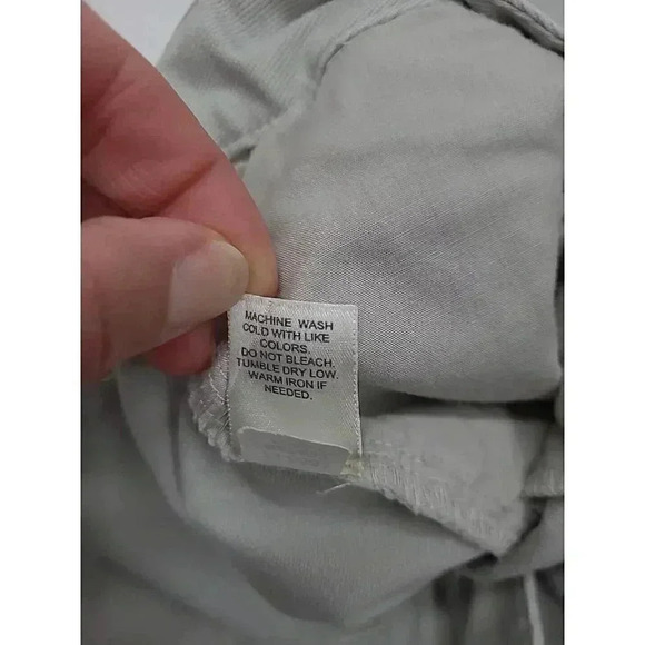 J. Jill Pants Women's Size 14 Stretch Ankle Crop Beige Wide Leg Pockets - Picture 6 of 7